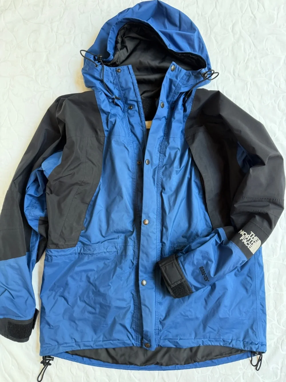 Men’s North Face Gore-Tex Mountain Jacket Shell Only Blue Black Sz L
